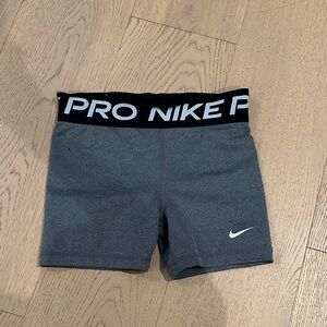 Nike Kids Pro Shorts - Gray and Black